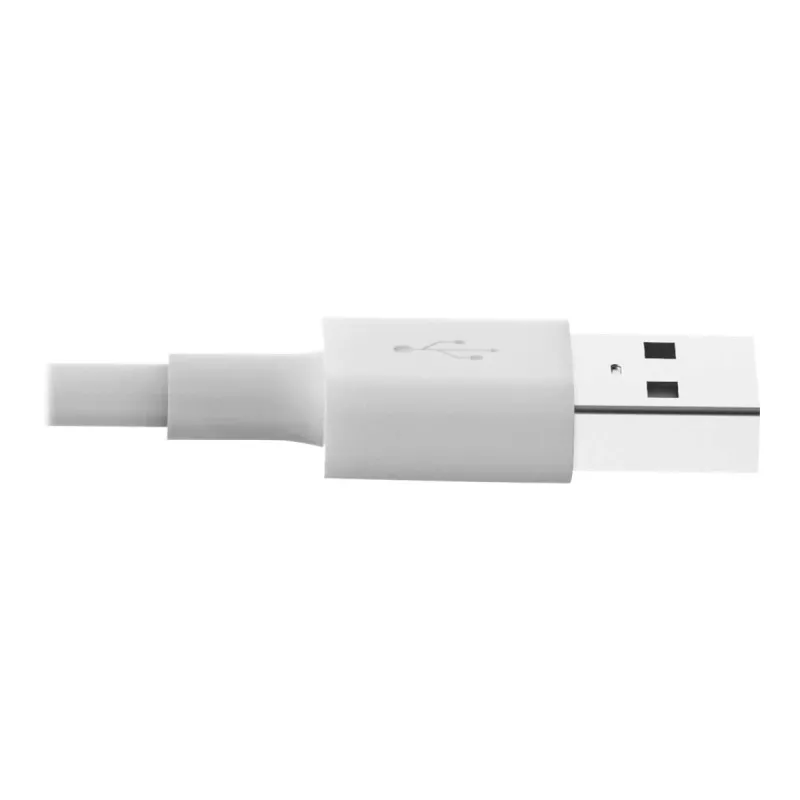 Eaton Tripp Lite Series cabo de sincronização/carregamento USB-A para Lightning (M/M) - certificado MFi, branco, 3 ft. (0,9 m) - cabo de dados/alimentação - USB macho para Lightnin