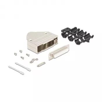 Conector de fio DeLOCK 67139 D-Sub 44 pinos prateado conector fêmea