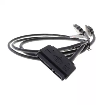 Cabo eSATA Akasa Flexstor para HDD e SSD SATA de 6,40 cm (2.5) (AK-CBSA03-80BK)