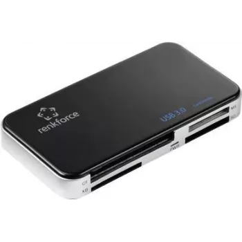 Leitor de cartões USB 3.0 externo Renkforce RF-PCR-350, preto (RF-5173664)