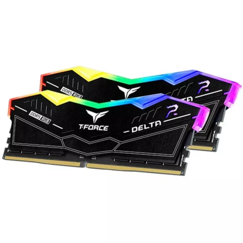 DIMM 64 GB DDR5-6000 (2x 32 GB) Dual-Kit, memória preta, FF3D564G6000HC38ADC01, Delta RGB, INTEL XMP