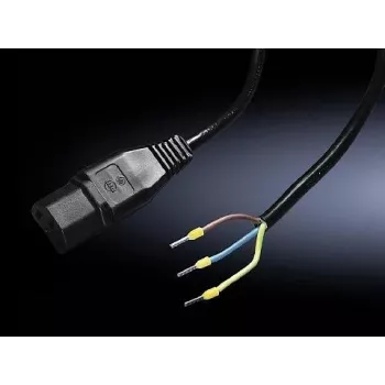 Cabo de alimentação Rittal SM IEC 60320 C13 para extremidade aberta, 1,5 m, modelo 6450.060