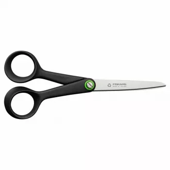 Tesoura de escritório/manualidades Fiskars 1074543 universal corte reto preto, aço inoxidável