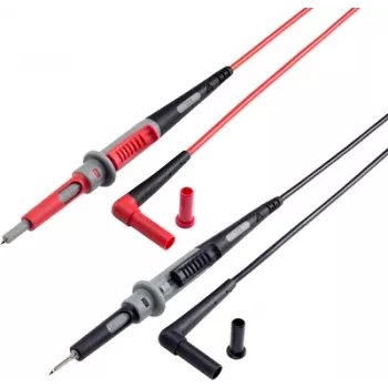 VOLTCRAFT MS-4PS Cabo de medição de segurança 4 mm ficha de segurança ponta de prova 1,00 m Preto, Vermelho 1 unidade (MS-4PS)
