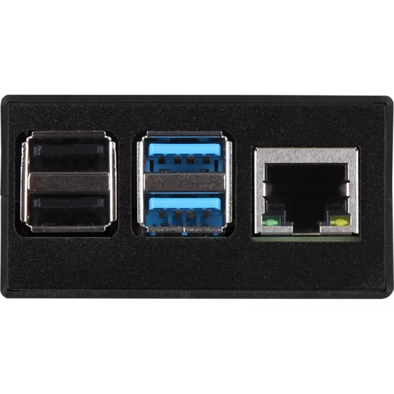 Caixa de alumínio para Raspberry Pi 4 B da JYT, modelo RB-AlucaseP4+01B, versão preta