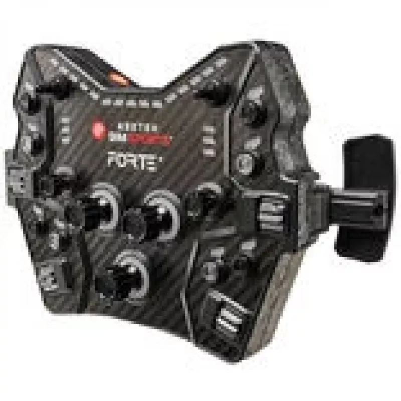 Button Box para jogos Asetek Forte GT V2 preto laranja com ligação USB