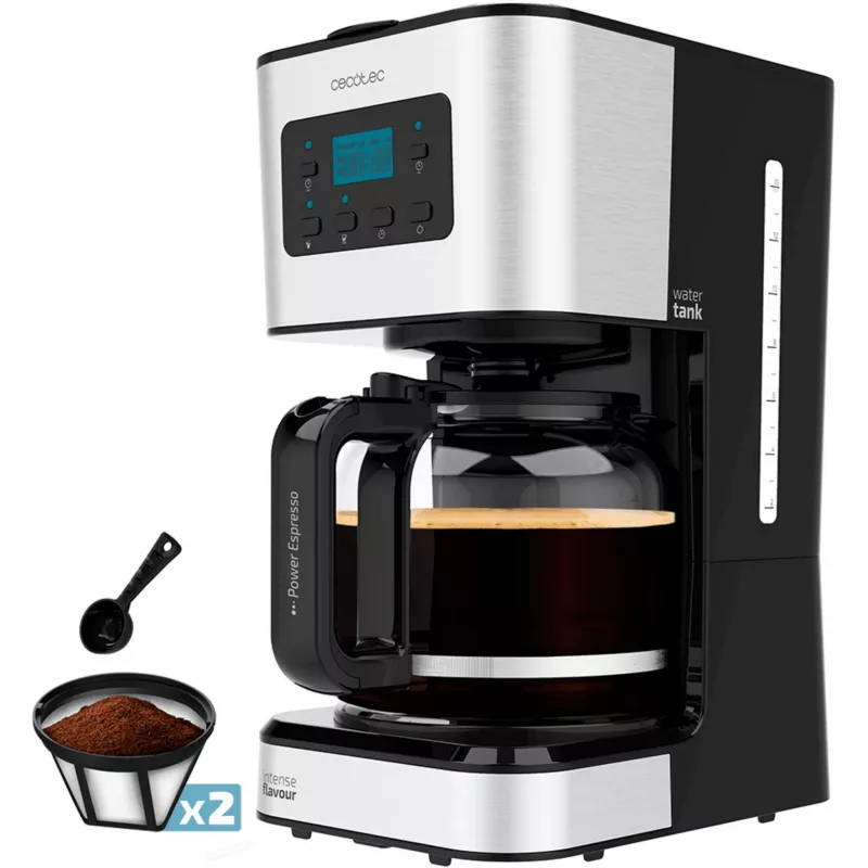 Coffee 66 Smart Plus, máquina de filtro preto/aço inoxidável, programável