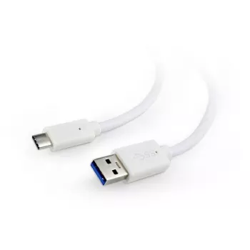 CABO USB-C PARA USB3 0.1M BRANCO/CCP-USB3-AMCM-W-0.1M GEMBIRD