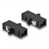 Acoplamento de fibra ótica DeLOCK MTRJ conector fêmea para MTRJ conector fêmea preto