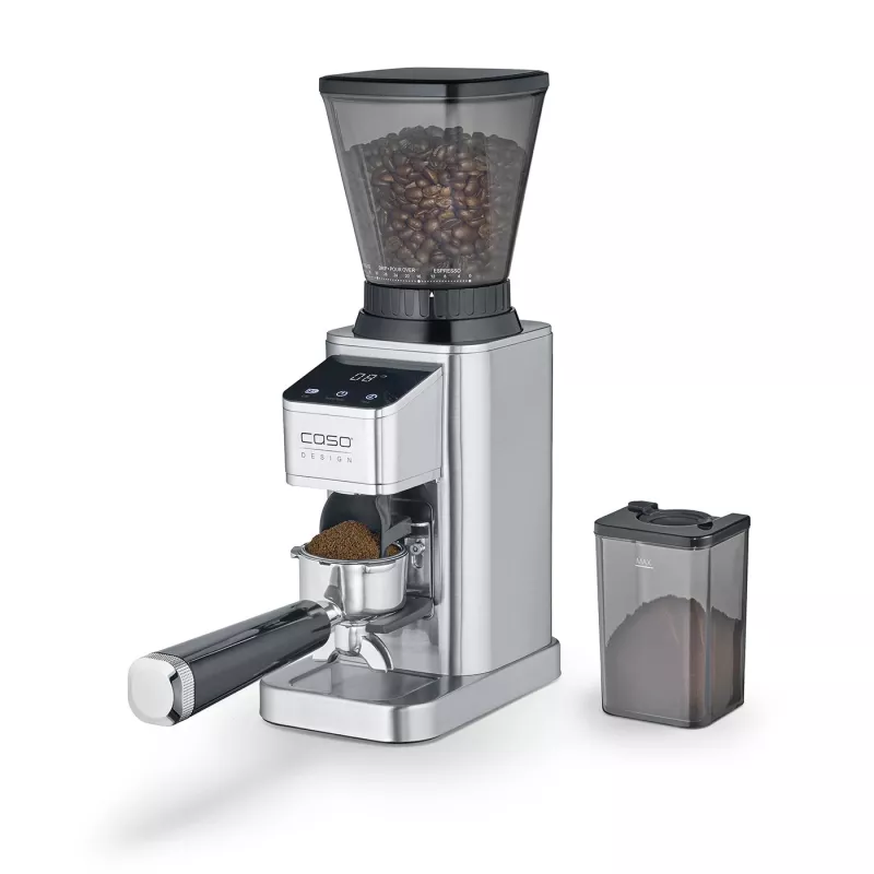 Caso Moinho de café | Barista Chef Aço inoxidável | 150 W | Capacidade de grãos de café 250 g | Número de chávenas 12 unid. | Aço inoxidável