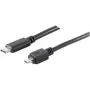 Cabo USB Micro-USB B USB C ShiverPeaks BS77145-1.0 1m preto