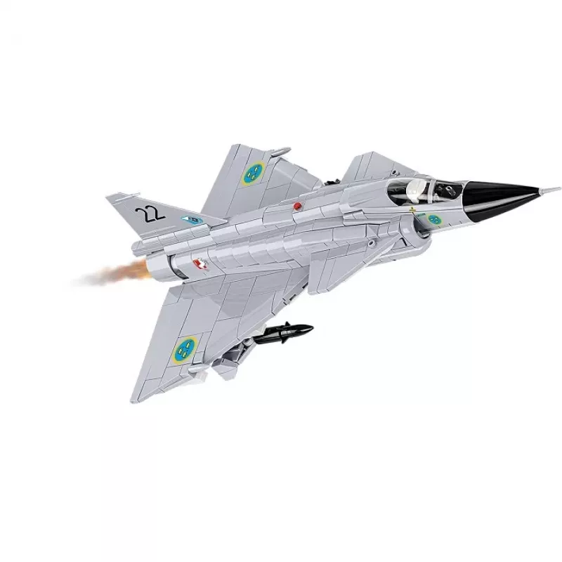 Conjunto de construção Cobi Blocks Saab AJ 37 Viggen 881 peças