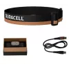 Lanterna de cabeça Duracell DH2000R caixa de oferta – lanterna de cabeça recarregável compacta preta/laranja