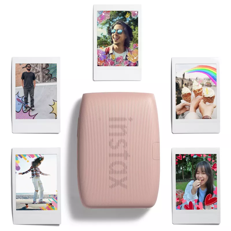 Impressora fotográfica Fujifilm Instax Mini Link 3 rosa Bluetooth impressora instantânea portátil