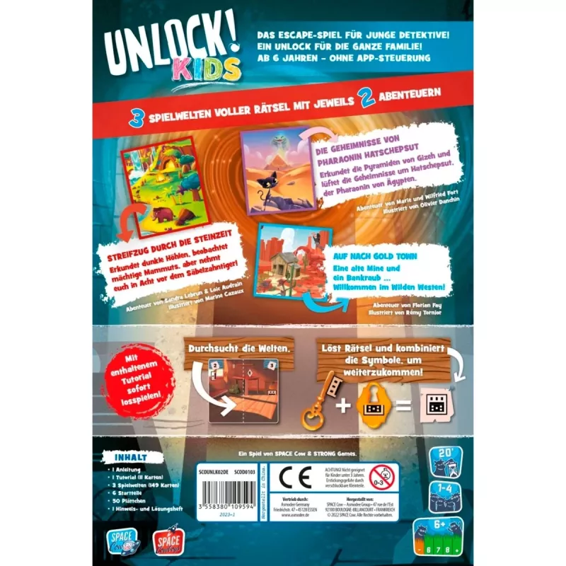 Unlock Kids - Histórias do Passado, jogo de cartas