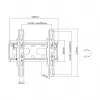 SBOX PLB-2522T-2 suporte de parede inclinável para TV, 23-43 polegadas, 45 kg, VESA 200x200