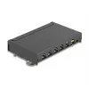 Patch panel DELOCK Mini Desktop RJ45 6 portas Cat.6A blindado, metal, preto, 80×22×125 mm
