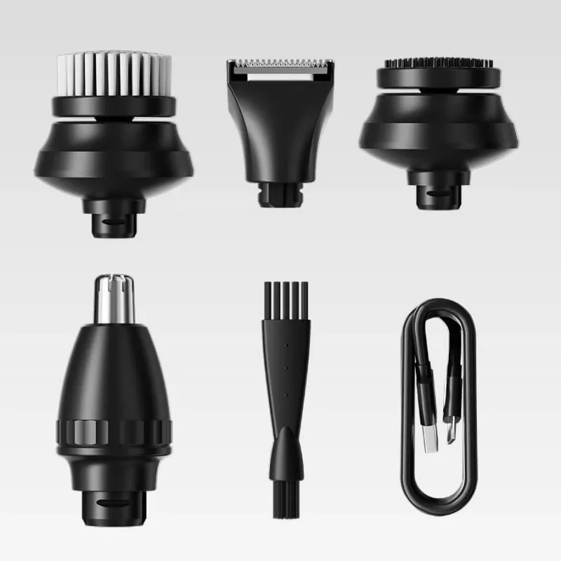 Conjunto de barbear elétrico 5-em-1 recarregável à prova de água Maestro MR-675 com função de carregamento USB