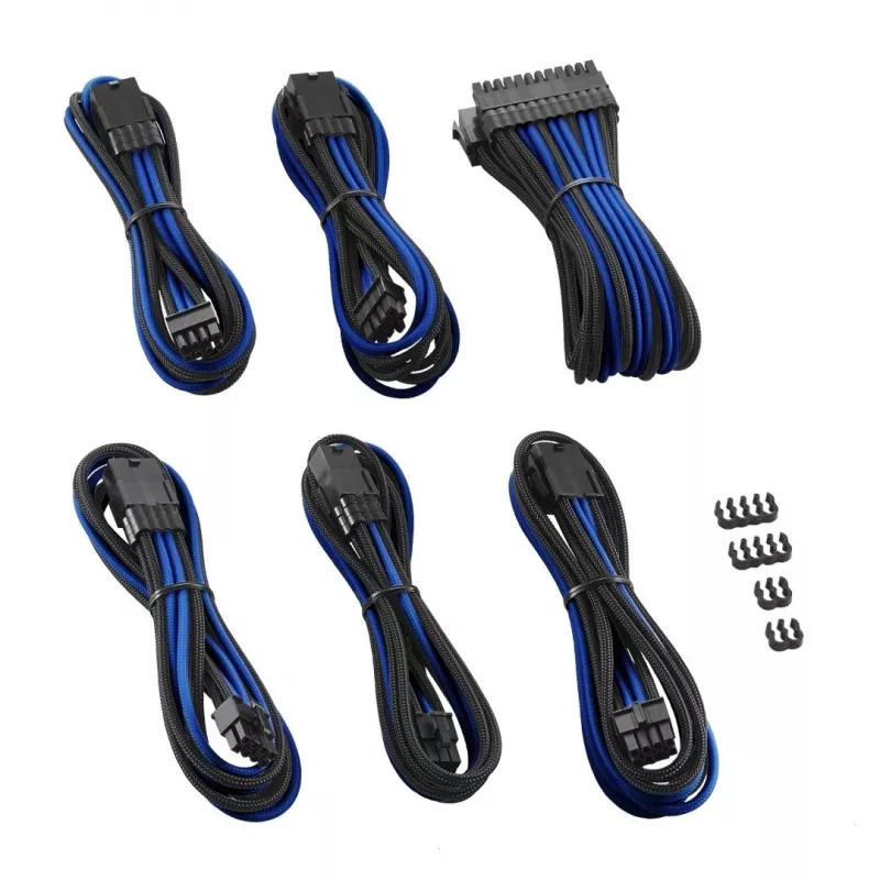 Cabo de alimentação interno CableMod CM-PCAB-BKIT-NKKB-3PK-R preto azul 250mm