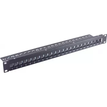 Patch Panel 1U ShiverPeaks BS75066-1 Metal Preto
