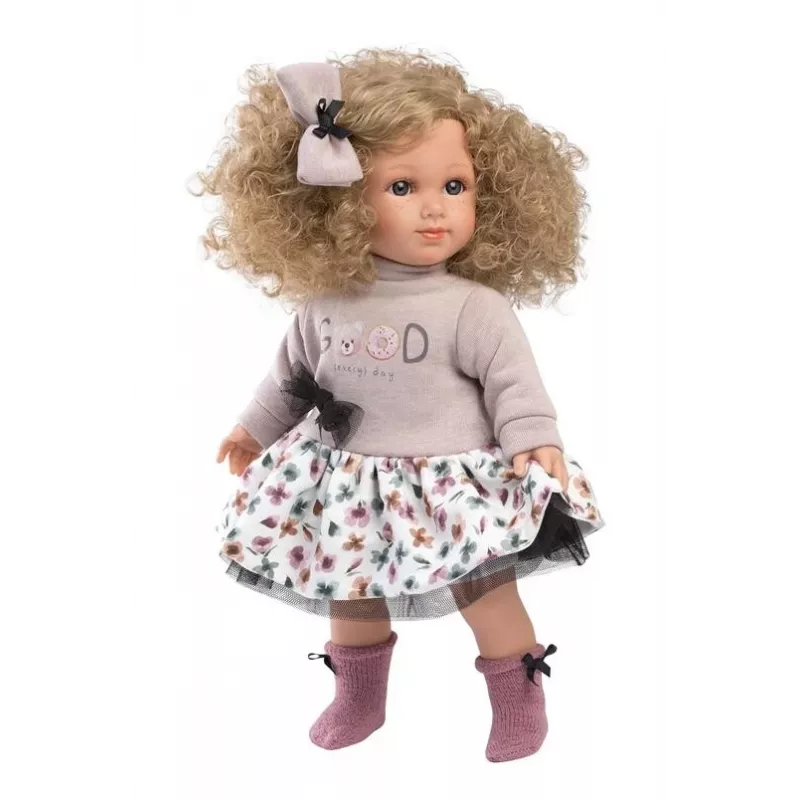Boneca Llorens Elena 35 cm — corpo macio, rosto e membros pintados à mão