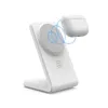 Carregador sem fios Crong CRG-MSS-WHT 10W Carregamento rápido para dispositivos compatíveis com Qi