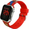 Relógio de pulso Kids Euroswan LED Super Mario vermelho relógio infantil digital com ecrã LED