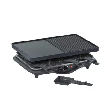 Grelhador de raclette Steba RC 28 8 pessoas 1400 W preto cromado