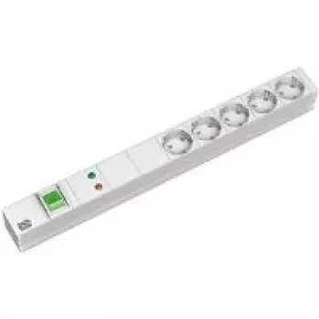 Régua de distribuição de corrente Bachmann 5x Schuko 2m