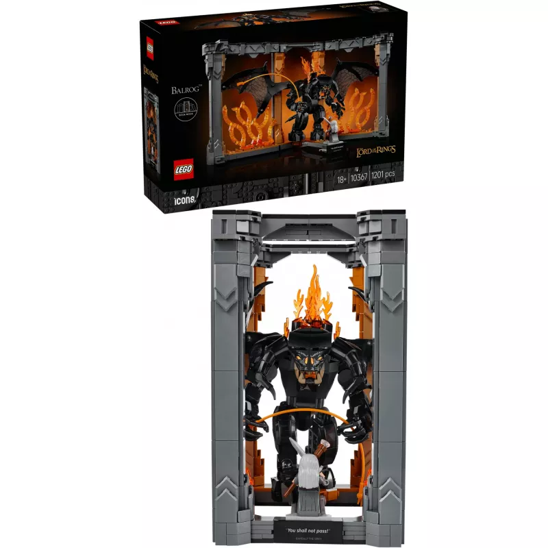 LEGO ICONS 10367 O Senhor dos Anéis: Balrog Book Nook