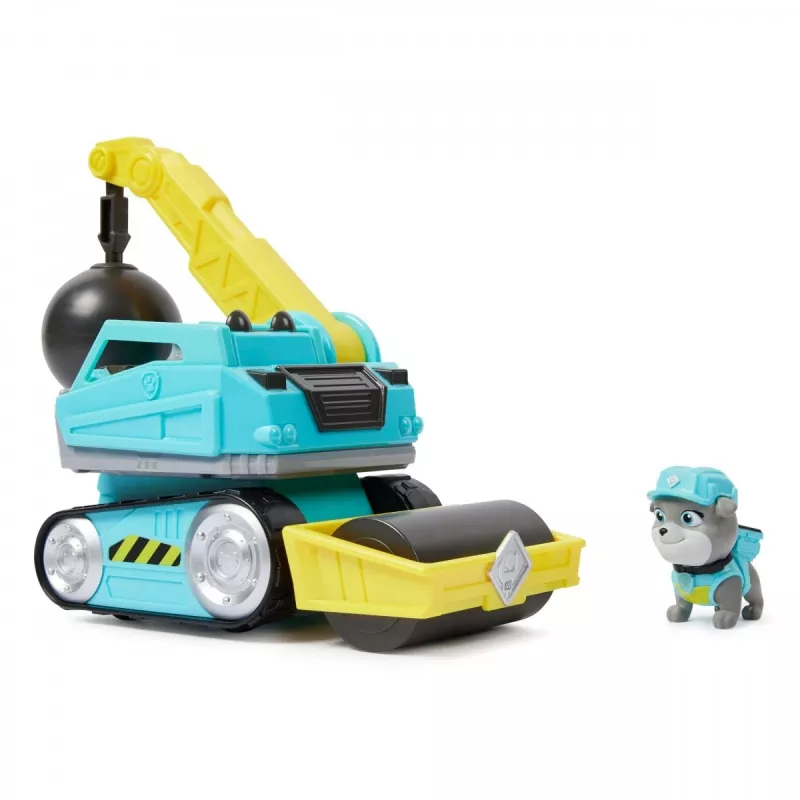 Camião Wrecking Ball Rubble & Crew Motor 3+ anos plástico preto azul amarelo