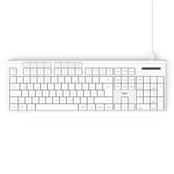 Teclado com fios Hama CK-200 USB Branco