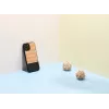 Capa para telemóvel Man and Wood para iPhone 12 / 12 Pro — padrão espinha de peixe Nero preto