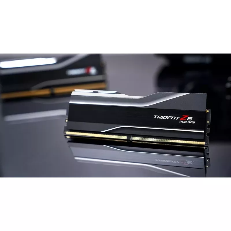 DIMM 96 GB DDR5-5600 (2x 48 GB) Dual-Kit, memória preta, F5-5600J4040D48GX2-TZ5NR, Trident Z5 NEO RGB, AMD EXPO