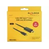 Adaptador de cabo de vídeo DeLOCK 85290 USB Type-C para HDMI 1m preto