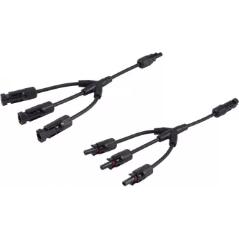 shiverpeaks ®-PV4 conjunto de cabos adaptadores em T, 3/1, 6mm², preto/preto, 30cm (BS02-21053)