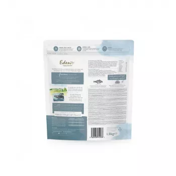 EDEN Peixe branco com ovas de arenque - comida seca para gatos - 1,5 kg