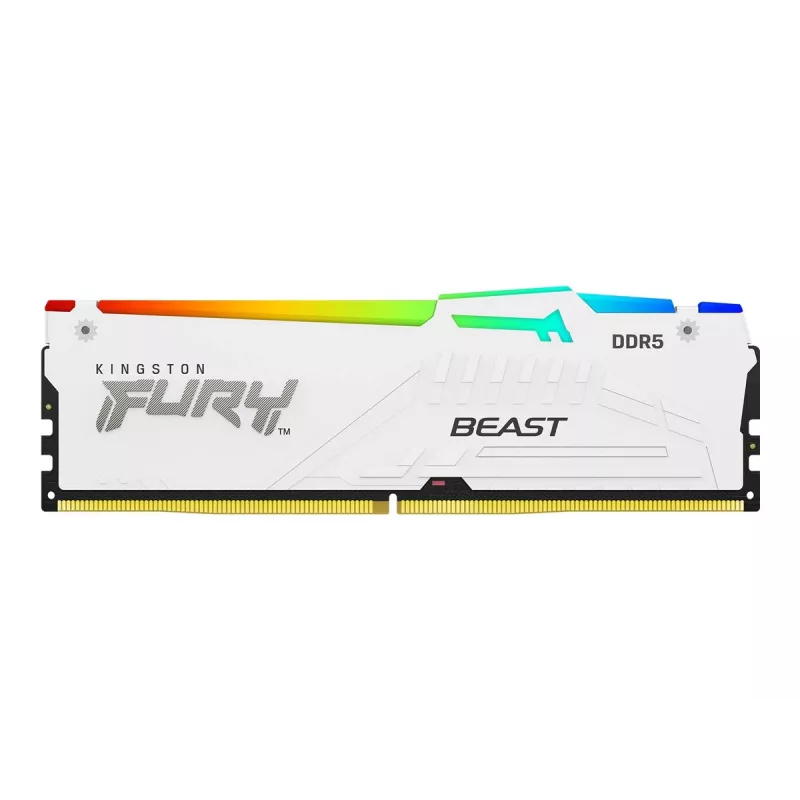 Kingston FURY Beast RGB KF552C40BWAK2-16 DDR5-5200 16GB (2x8GB) kit, CL40, branco