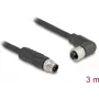 DeLOCK 80526 Cabo sensor/atuador 3 m RST M12 preto