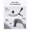 Carregador de automóvel magnético sem fios Anker MagGo 15W — Carregamento rápido magnético Qi de 15W para smartphones, preto
