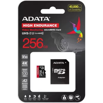 SanDisk - Cartão de memória flash - 256 GB - Video Class V30 - UHS-I U3 - microSDXC UHS-I