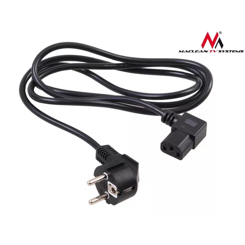 Cabo de alimentação com ficha angular de 3 pinos 3M MCTV EU-803