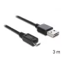 Cabo USB DeLOCK EASY-USB 2.0-A - USB 2.0 Micro-B 3 m