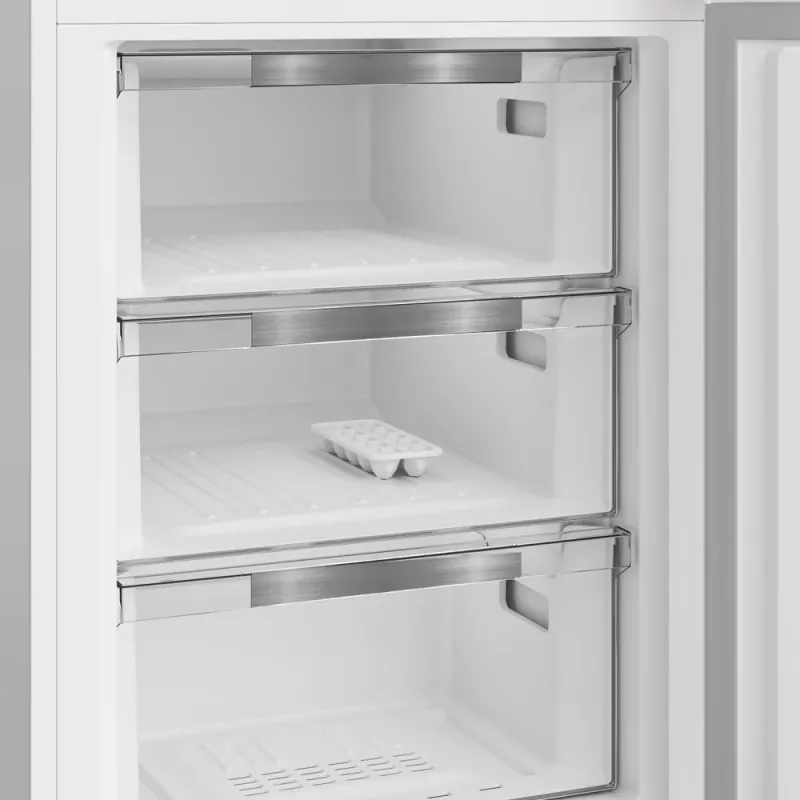 Frigorífico INDESIT | INKS 1401 S4E1 | Classe de eficiência energética E | Independente | Combinado | Altura 202,5 cm | Capacidade útil do compartimento de refrigeração 266 L | Capacidade útil do compartimento de congelação 120 L | 38 dB | Prateado