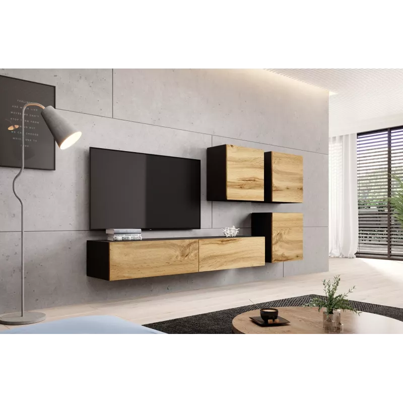 Suporte de TV para cama VIGO '180' 30/180/40 preto/carvalho wotan
