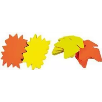 Etiquetas de sinalização autocolantes agipa 240 x 320 mm amarelo-laranja embalagem de 10 (MPN 114910)