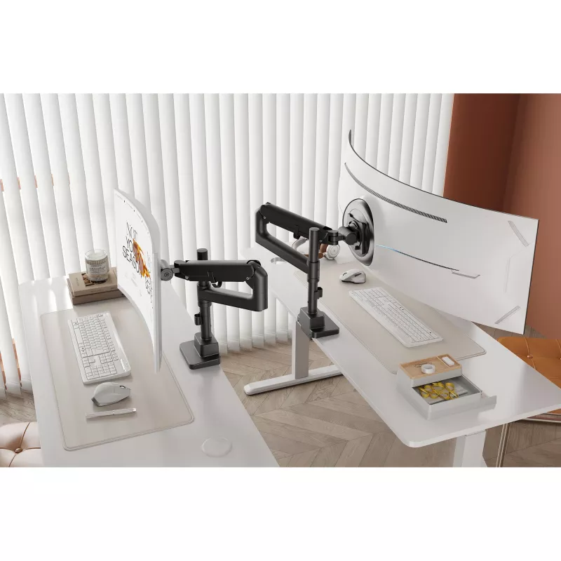 Suporte de monitor DIGITUS Single, fixação por aperto, máx. 57