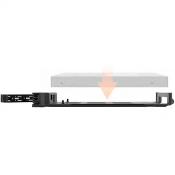ExpressTray Mini MB322TP-B, suporte de unidade preto, para ICY DOCK ExpressCage MB322SP-B e MB326SP-B