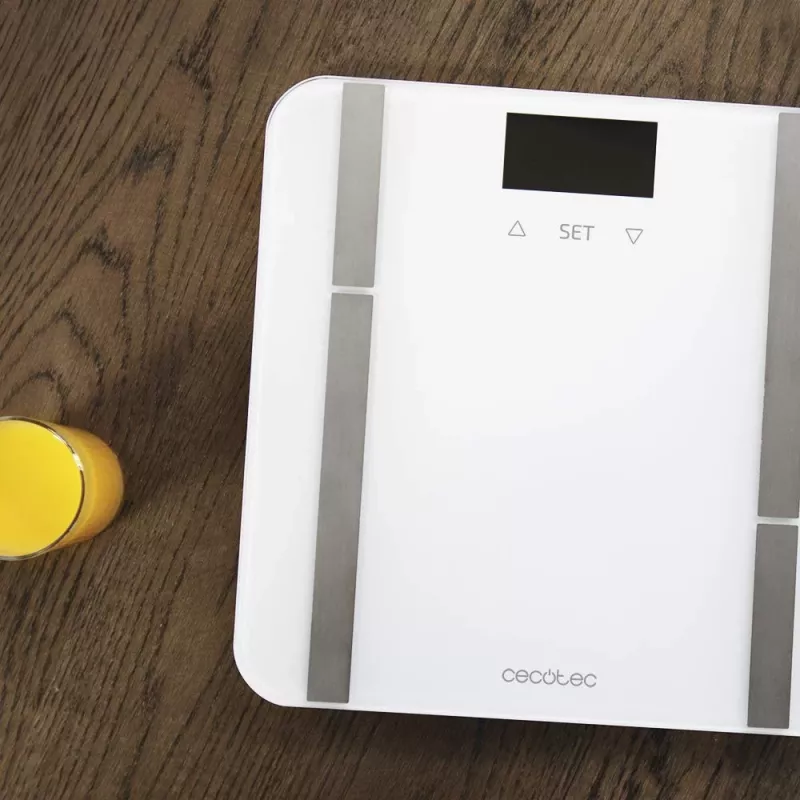 Cecotec | Balança de casa de banho inteligente | Surface Precision 9400 Full Healthy | Peso máximo (capacidade) 180 kg | Precisão 100 g | branca