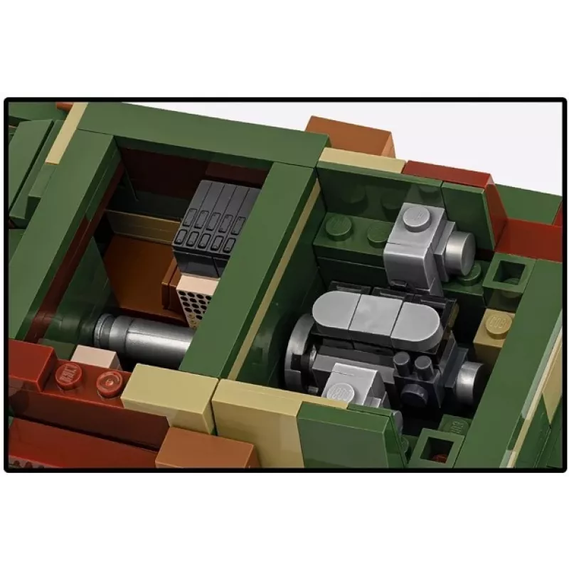 Blocos de construção Cobi Carro de combate ligeiro 7TP modelo, 669 peças, COBI-2661